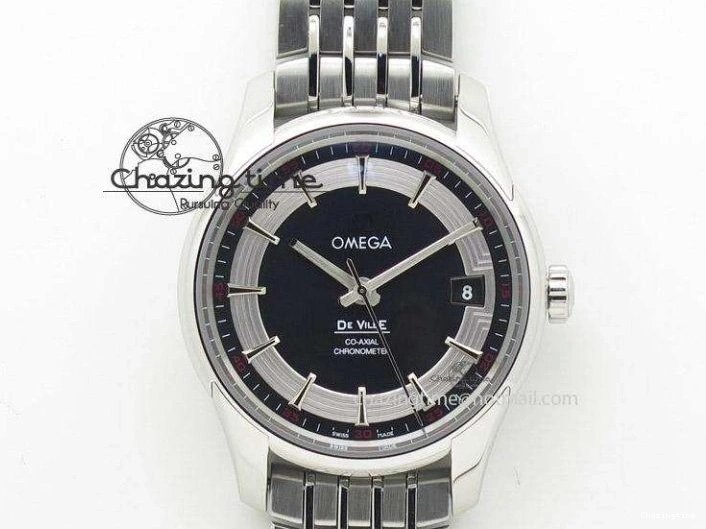 0423 Sophisticated Planet Ocean Master Chronometer Chrono SS OM 1:1 Best Edition Orange On SS Bracelet A 8156